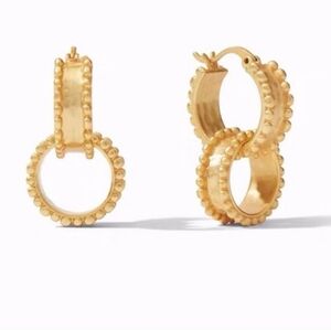 NEW Julie Vos Marbella 2-in-1 Hoop Earrings with Julie Vos pouch & card